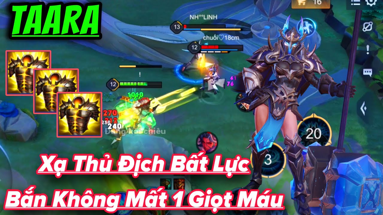 TAARA Liên Quân || Tăng Sức Mạnh Quá Trâu Bò Khiến Xạ Thủ Địch Bắn Bất Lực Không Mất HP