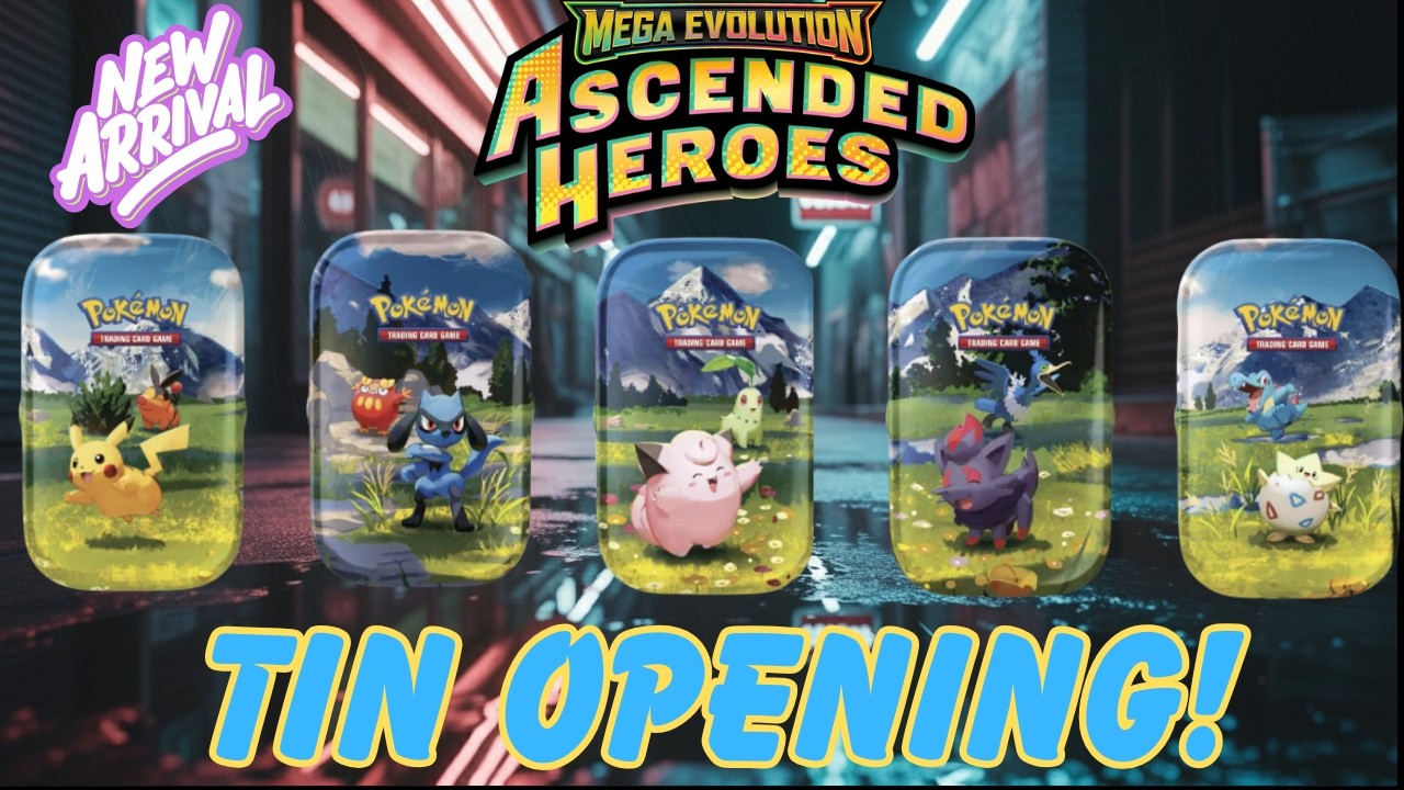 Pokemon Ascended Heroes Tins Opening!! 🔥