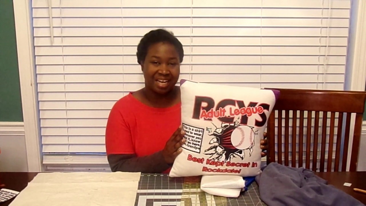 Quilting Made Easy: Memory Pillow from a T-shirt!