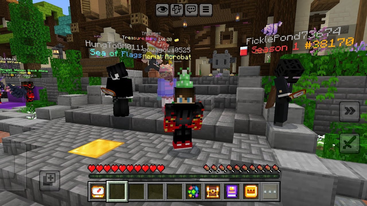 Another game of bedwars in minecraft the hive server