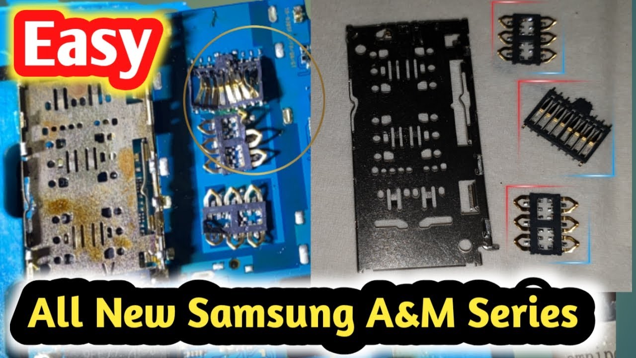 How To Replace SimCard Slot All New Samsung Galaxy A&M Series A10/A20/A30/A50/A70/A90/M10/M/20/M50