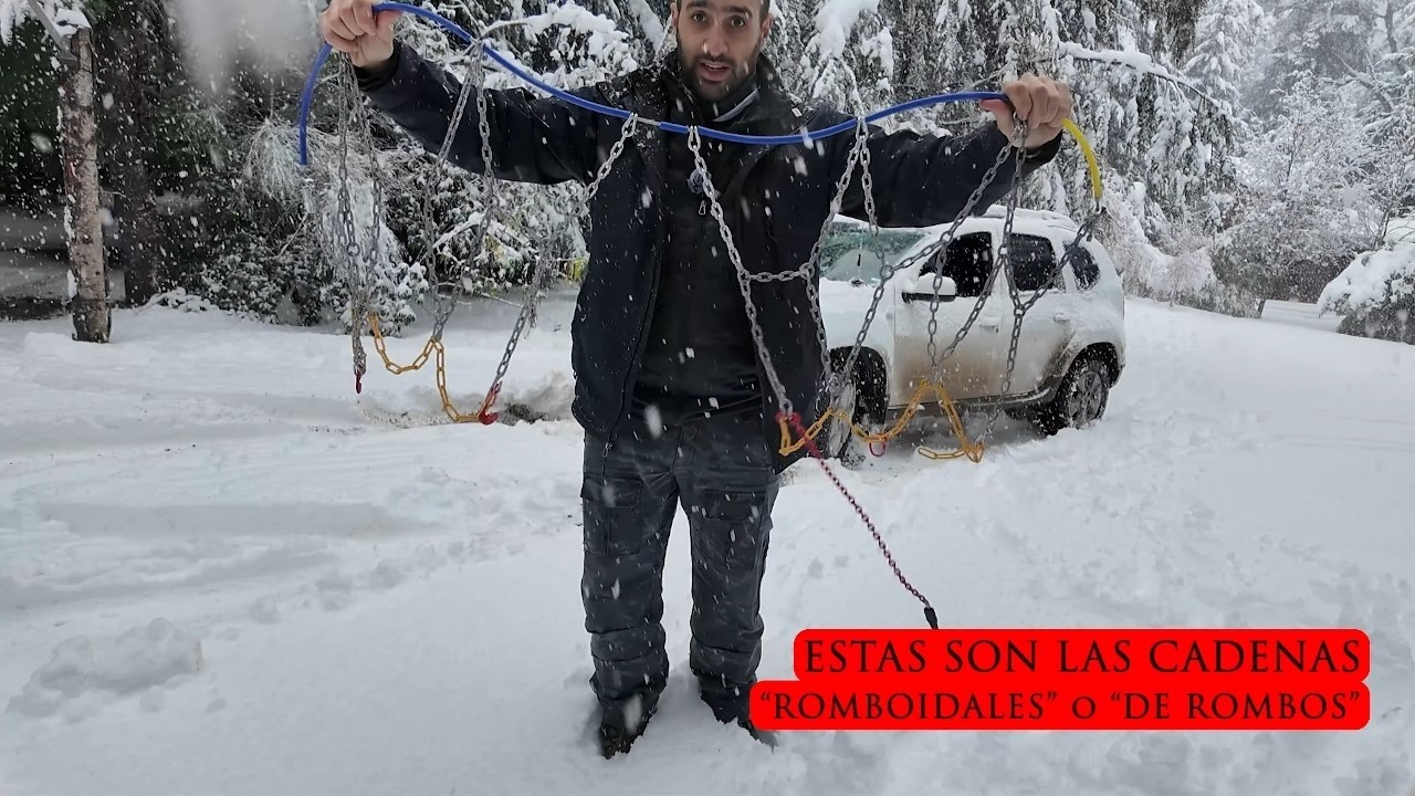 Colocación de Cadenas 🛞⛓️ - Mejorando la Tracción de la Duster en la Nieve en Villa La Angostura