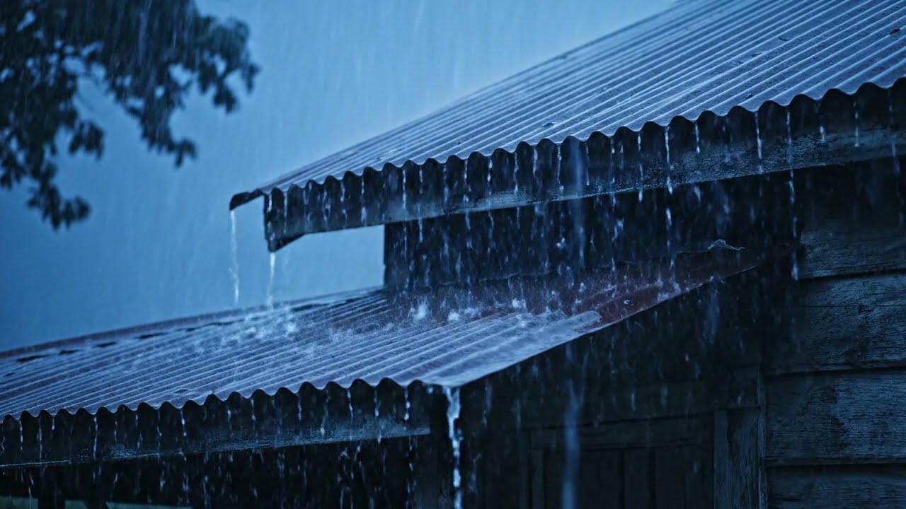 Adormeça Rápido com Chuva Pesada, Vento Terrível e Sons de Trovão Horríveis no Furacão Poderoso...