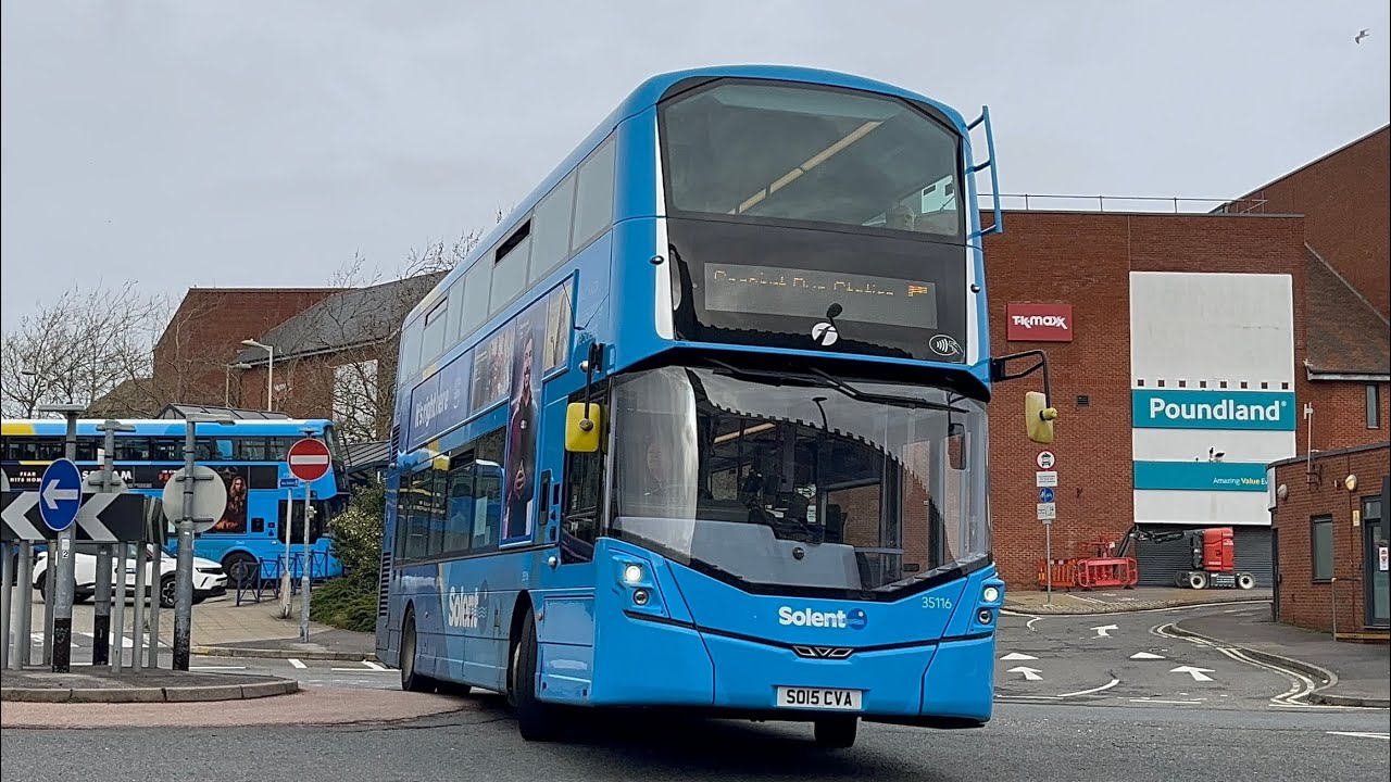 Full Route Visual | First Solent | SO15 CVA 35116 | 5 to Gosport