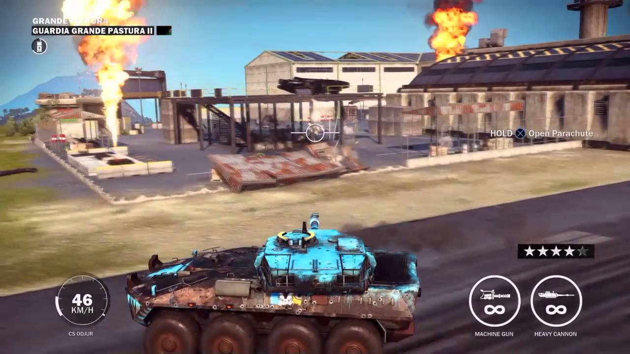 just cause 3 bomber/tank/chopper mix gameplay
