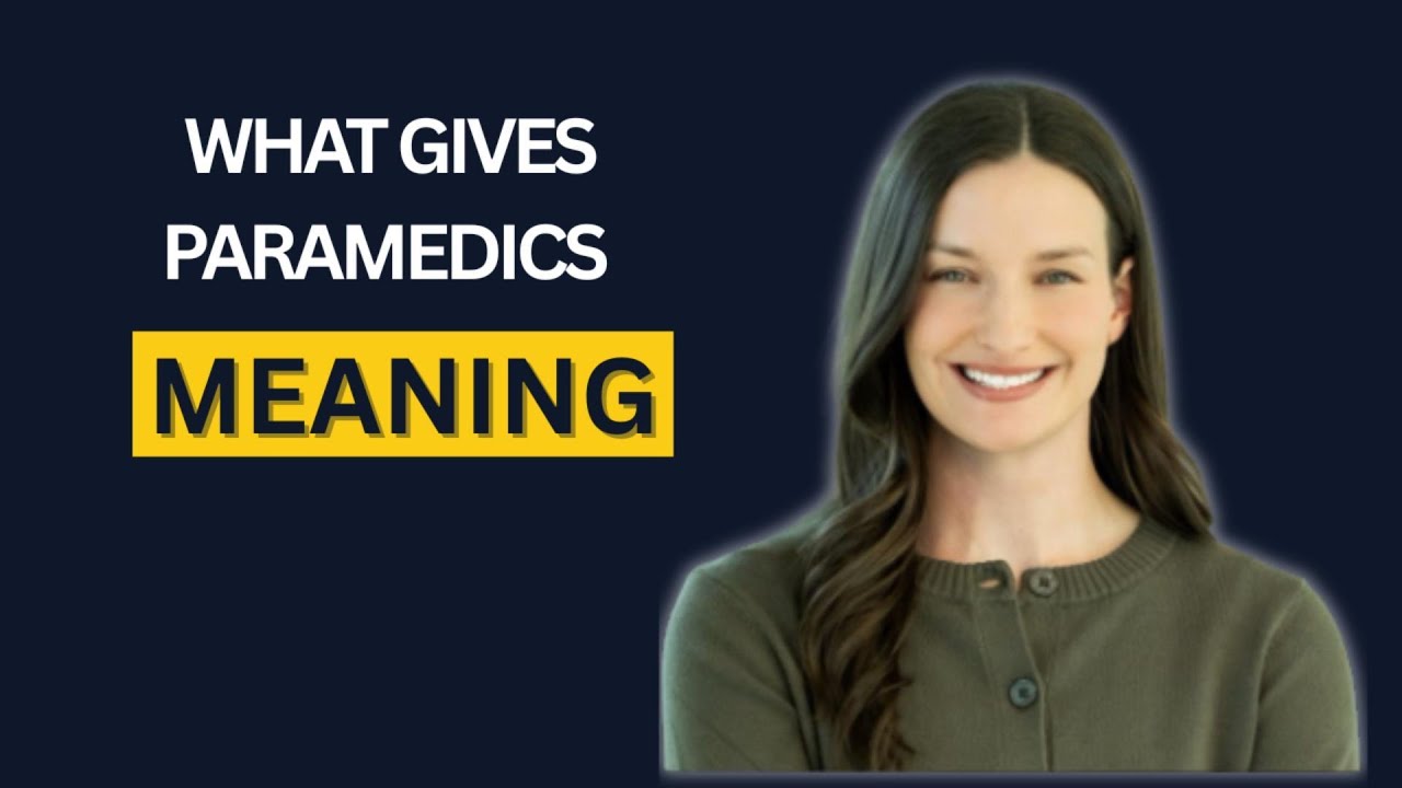 Role, Identity, and Meaning: What It Means to Be a Paramedic Today
