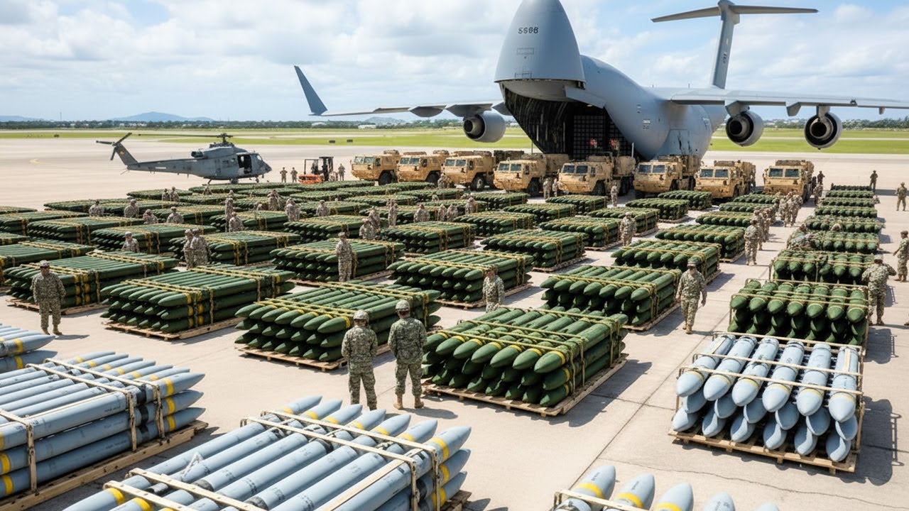China High Alert! Dozens of US HIMARS and Hellfire Missiles Land in the Philippines