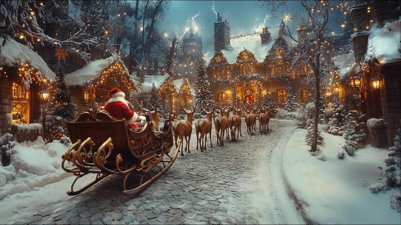 A Christmas Wonderland : Santa's Magical North Pole Village | TV Art