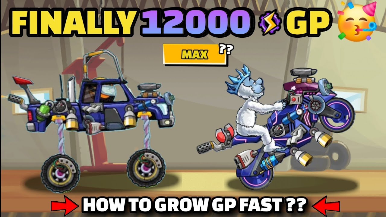 НАКОНЕЦ-ТО!! 12000 GP 🥳 КАК БЫСТРО УЛУЧШИТЬ GP? СОВЕТЫ И ПОДСКАЗКИ - Hill Climb Racing 2