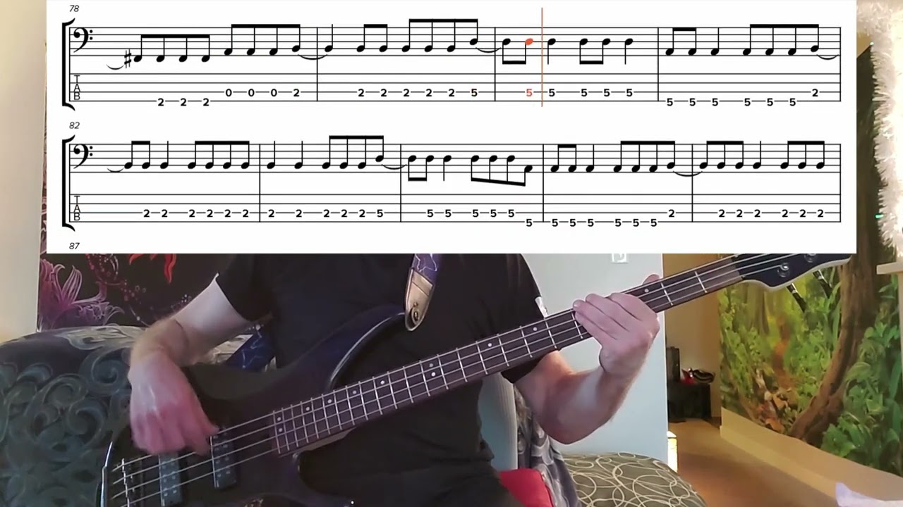 R.E.M. Can't Get There From Here Bass Cover With Play Along Tab