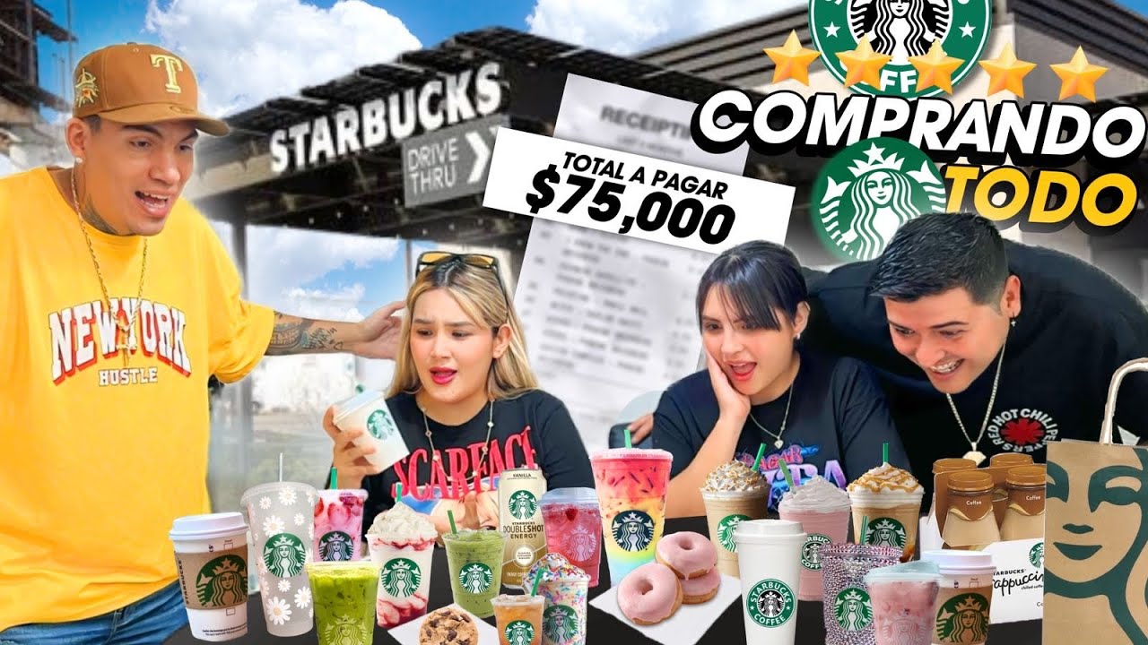 COMPRÉ TODO EL MENÚ DE STARBUCKS ⭐️😱| ¿QUÉ TAN BUENO ES?