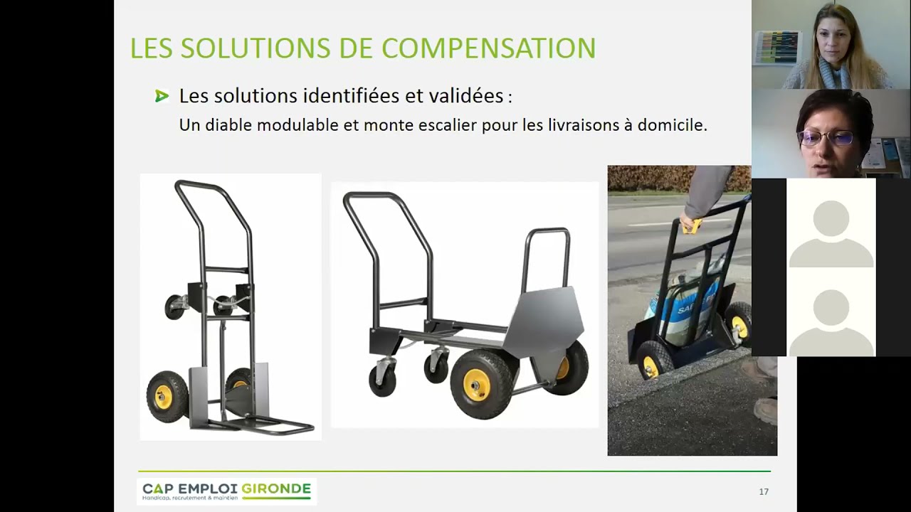 Cap Emploi : Manipulation de charge - Webinaire
