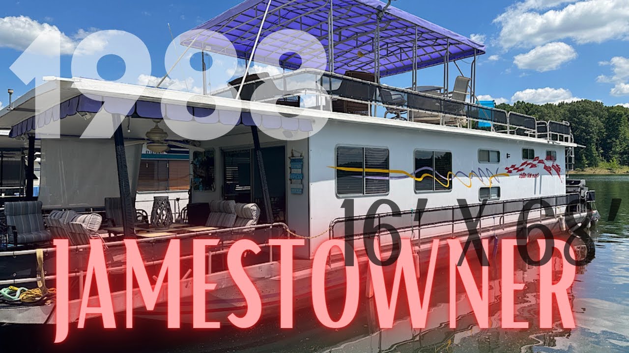 1988 Jamestowner 16&rsquo; x 68&rsquo; Houseboats for Sale by HouseboatsBuyTerry.com