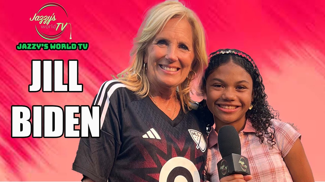 Jill Biden talks about education, sports empowering kids, & MLS soccer clinic at the White House