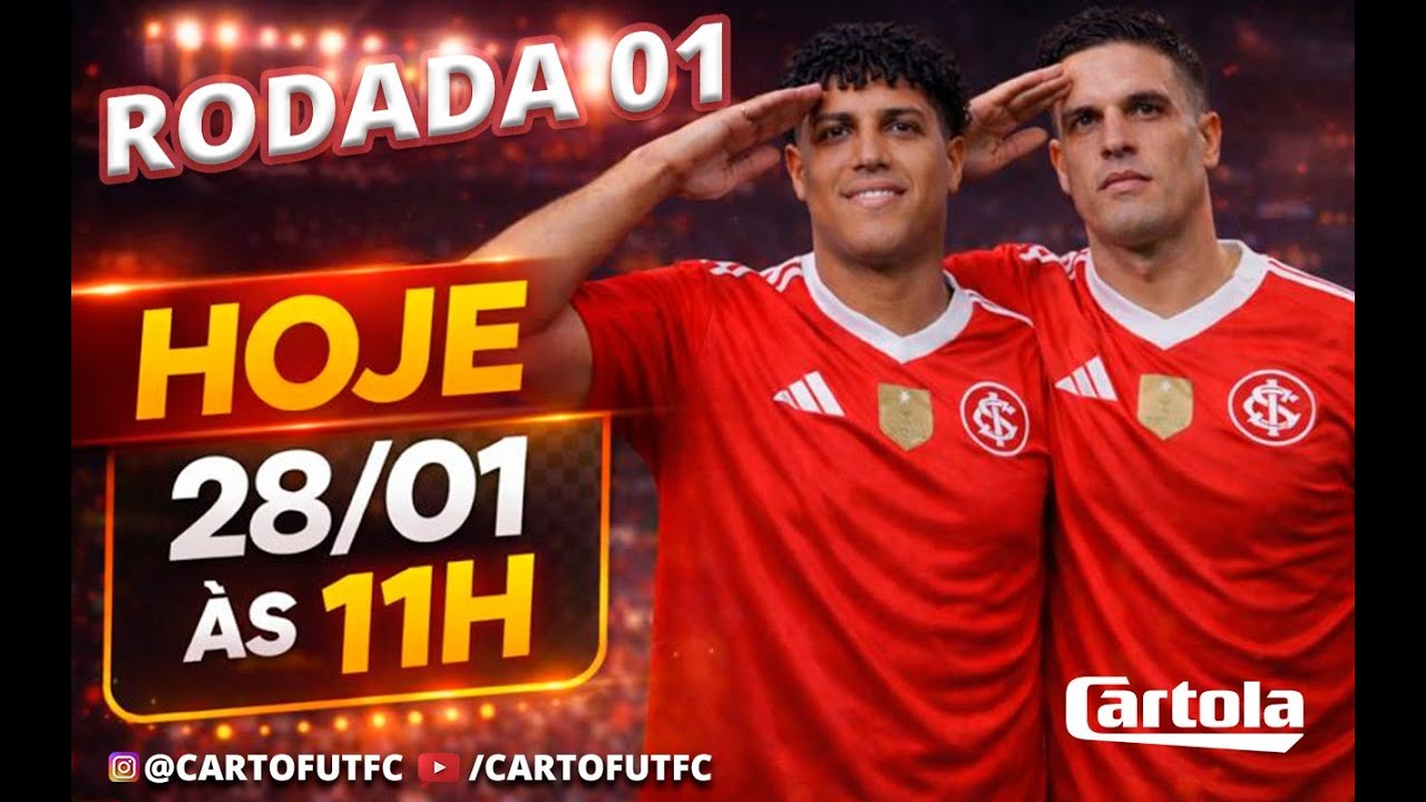 CARTOLA FC RODADA 01 - LIVE COMPLETA COM OS MELHORES CONTE&Uacute;DOS GRATUITO - VAMOS EM BUSCA DA MITADA