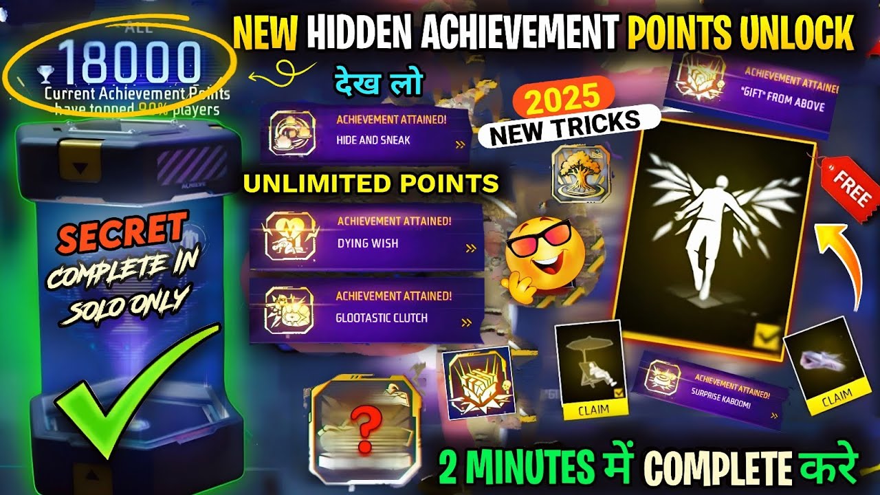 Top 10 New Hidden Achievement Mission🤯 | How To Complete All Achievement Mission In Free Fire 2025