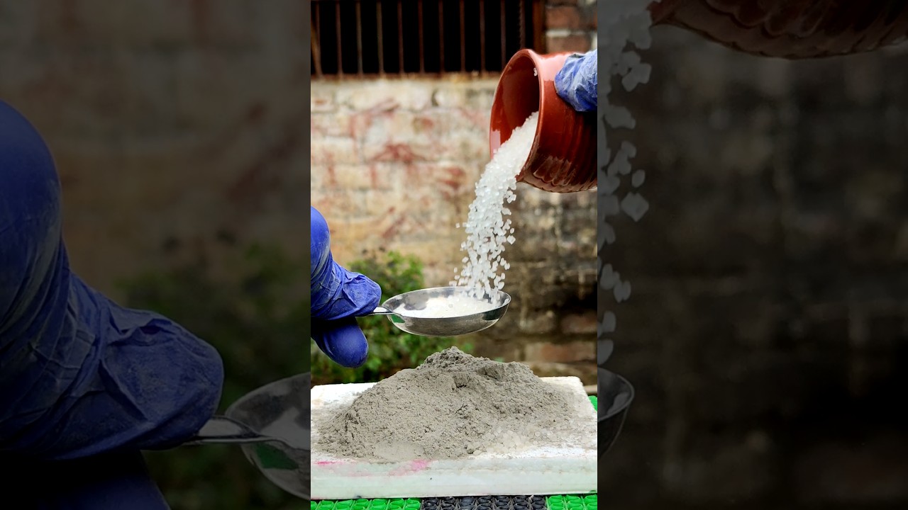 Sugar Mix in Cement #shorts #youtubeshorts #theindiancrazy