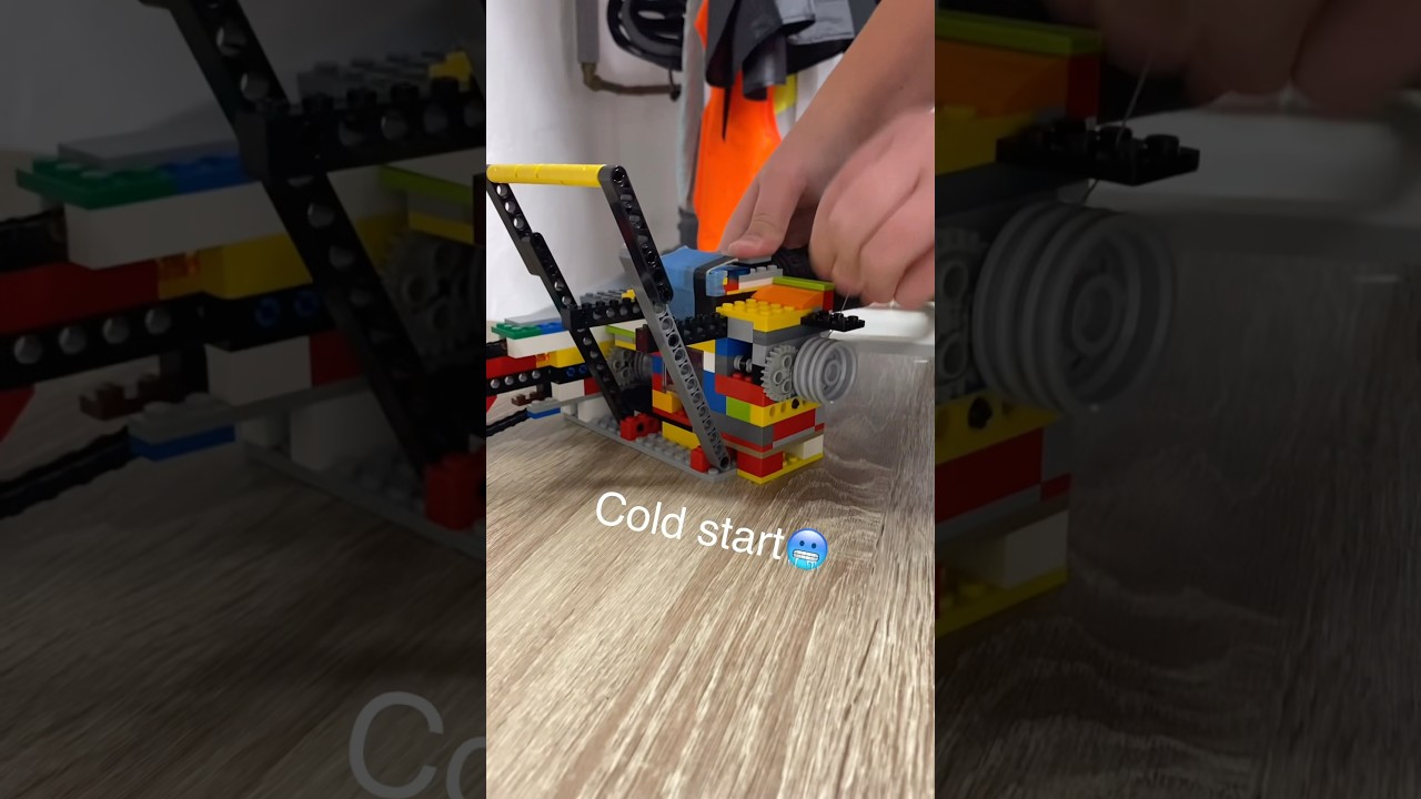 Lego vacuum engine chainsaw #lego #rccar #phonk #customlego #toys #machine #satisfying #legomoc