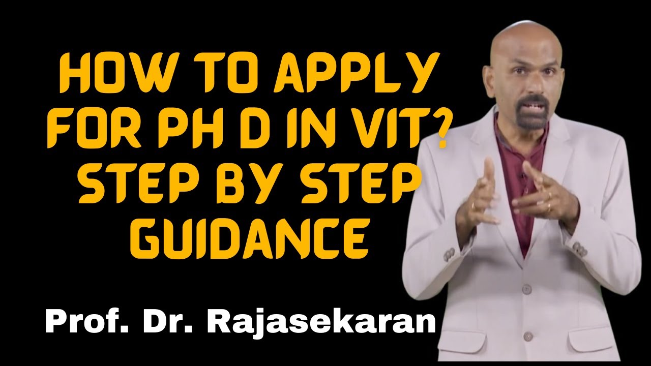 How to apply for Ph.D. in VIT? |step by step guidance | Online Application | Fellowship upto 31000*