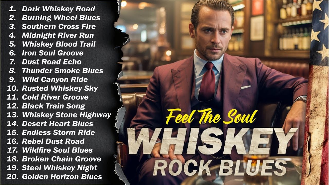 🥃 Whiskey Blues Rock 🍂 The Best of Classic Blues Songs | Relaxing Guitar & Soulful Rock Music