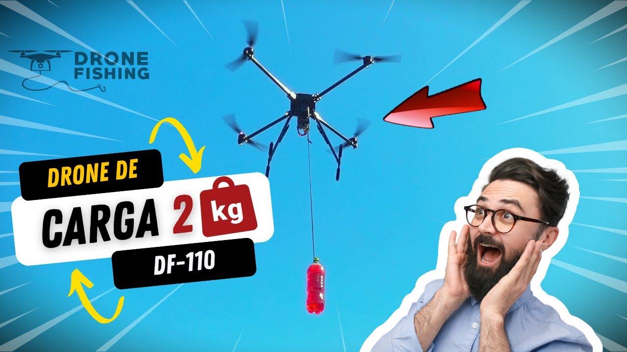 NOVO DF-110: O Drone de Carga Que Vai Revolucionar Suas Operações! Pesca Pesada/Salvamento/Segurança