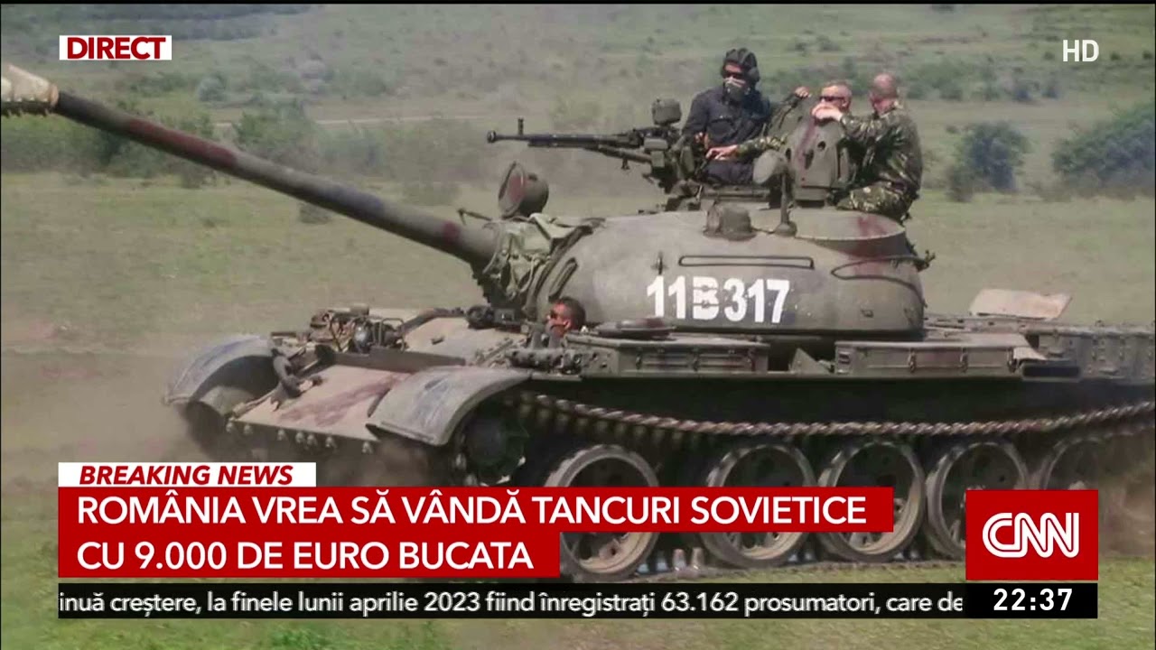 România vrea să vândă tancuri sovietice cu 9.000 de euro bucata