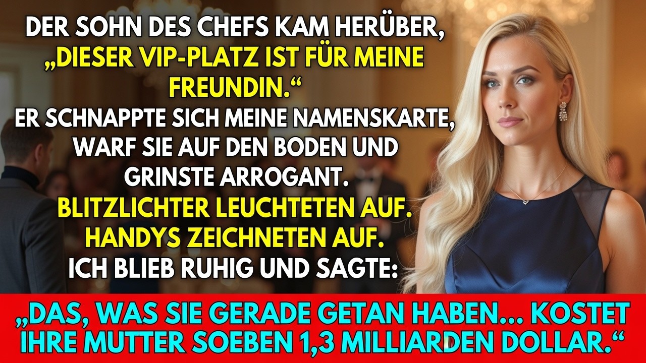 Der Sohn meines Chefs nahm meinen VIP-Platz f&uuml;r seine Freundin &ndash; Ich vernichtete sein Unternehmen.