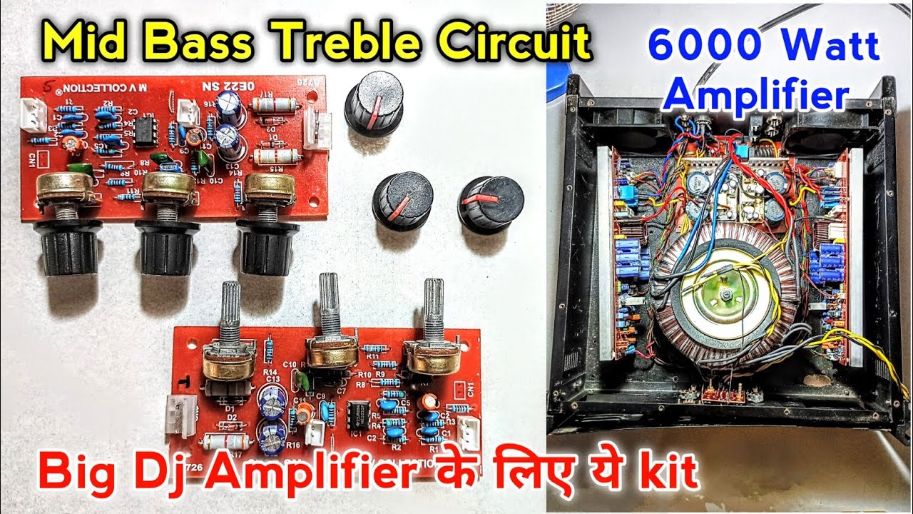 Dj Amplifier Mid Bass Treble Circuit Board / Mv Collection BT Board Sound Equalizer