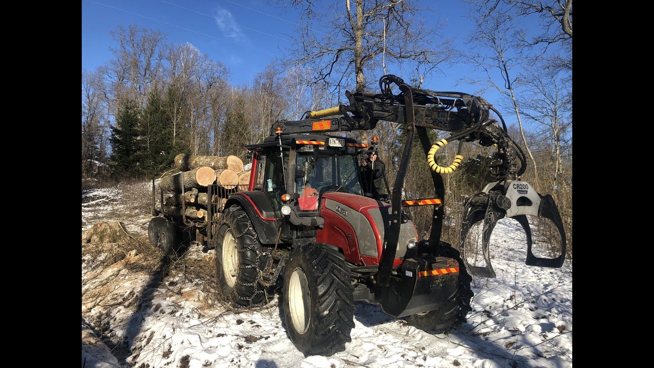 Valtra n121 Advance w Cranab FC53 dt crane Forestry Tractor