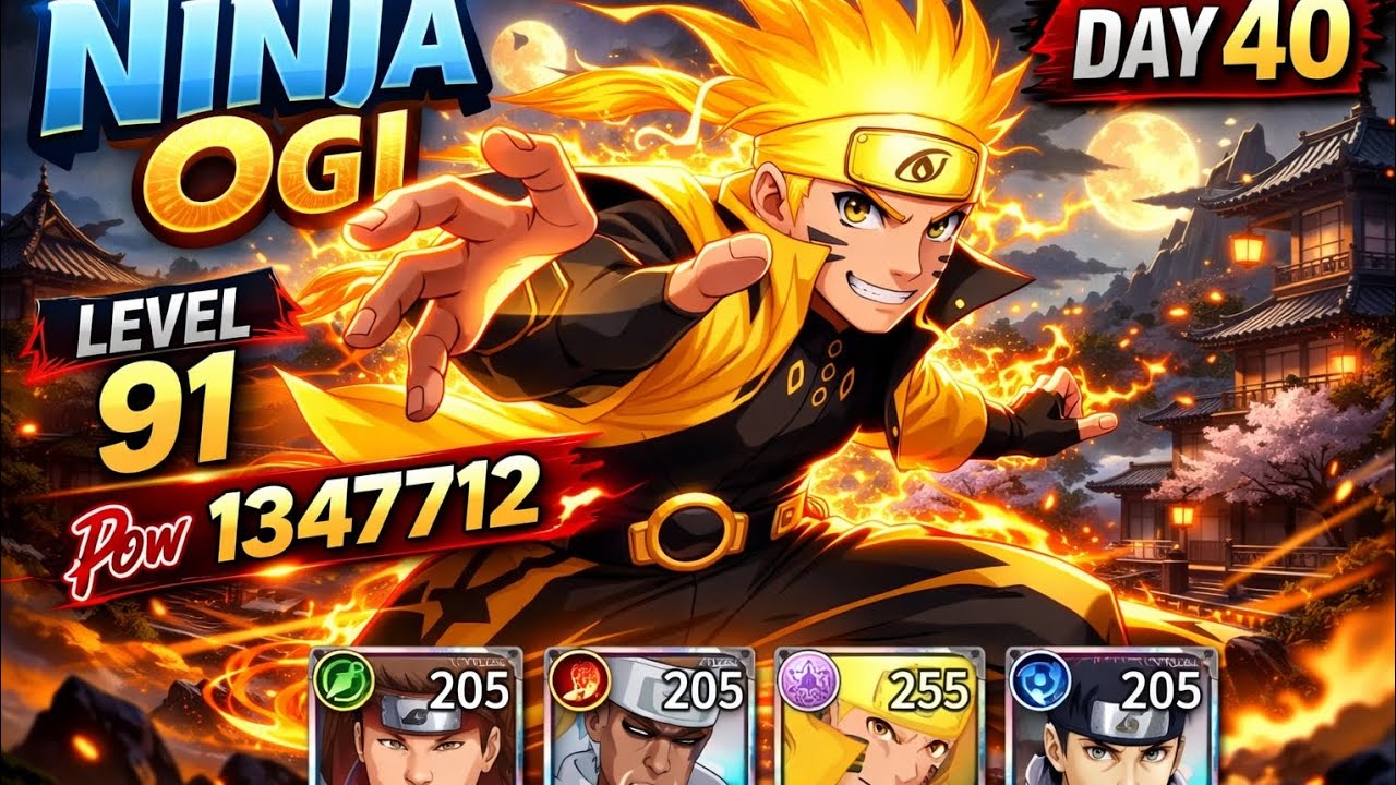 Gameplay Ninja Ogi || Day 40 Upgrade Power and Level