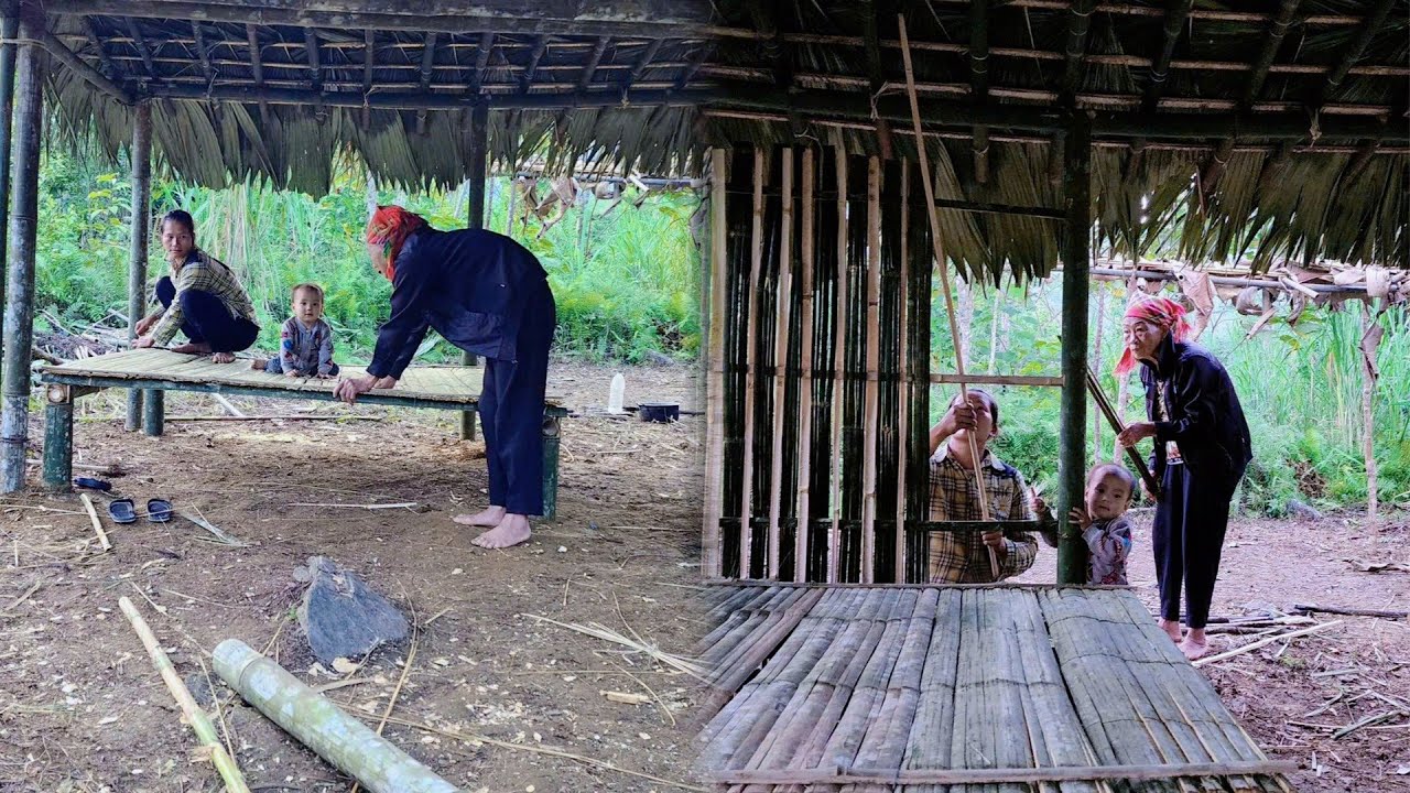 Full Video: 120 Days Journey of a Single Mother Building a Bamboo House with a Disabled Old Lady