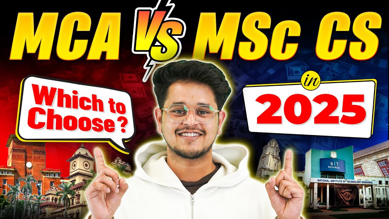 💥MCA vs MSc CS: Which is Better? MCA From NIT vs MSc CS From IIT? #mca #MScCS #placements #Jobs