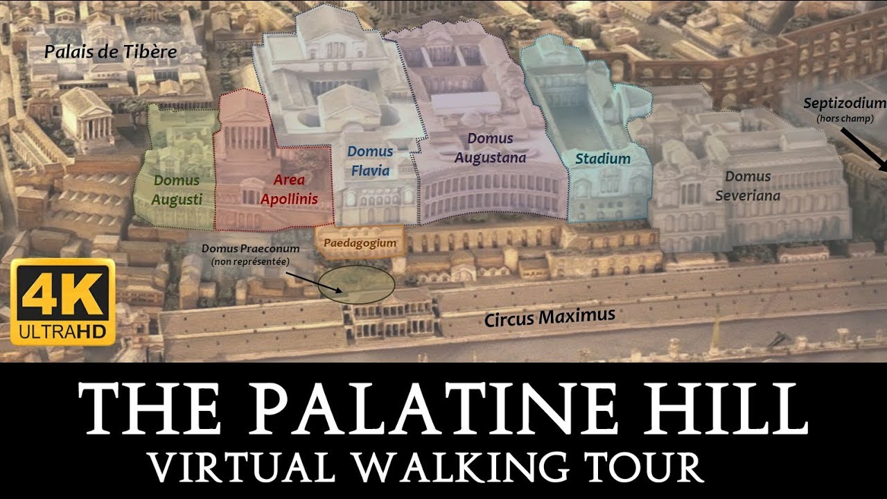 Palatine Hill Walking Tour in 4K