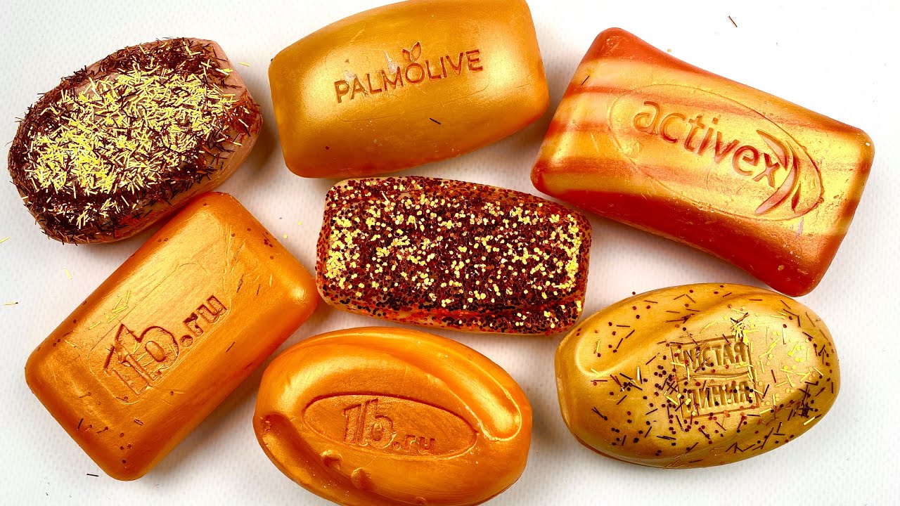 Orange soap set 🧡 Soap Carving ASMR ! Relaxing Sounds ! Satisfying ASMR Video  no talking