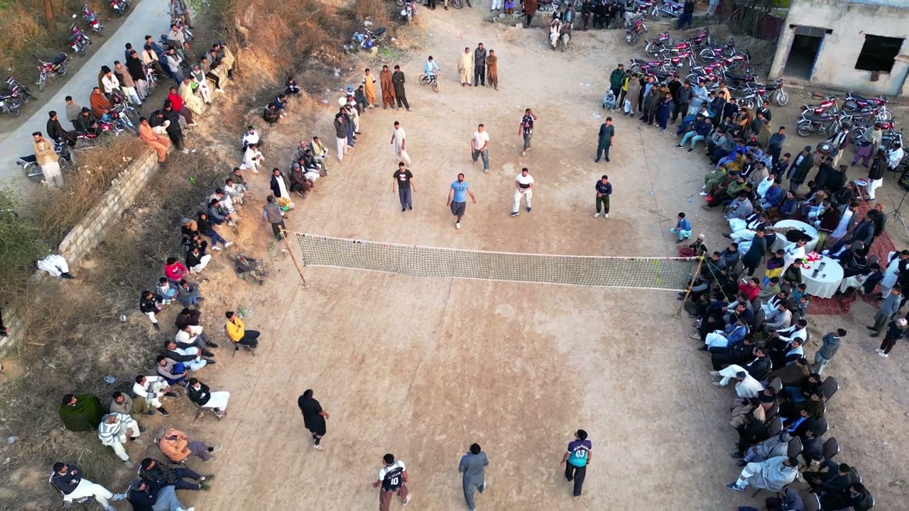 Motagharbi volleyball match near Al-Qaswa geand Marquee.. 25 Jan ..