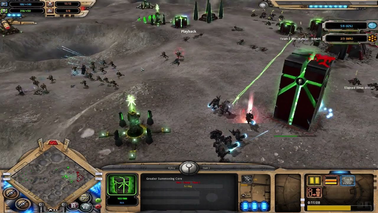 Tau vs Necrons 1v1 Dawn Of War Unification Mod