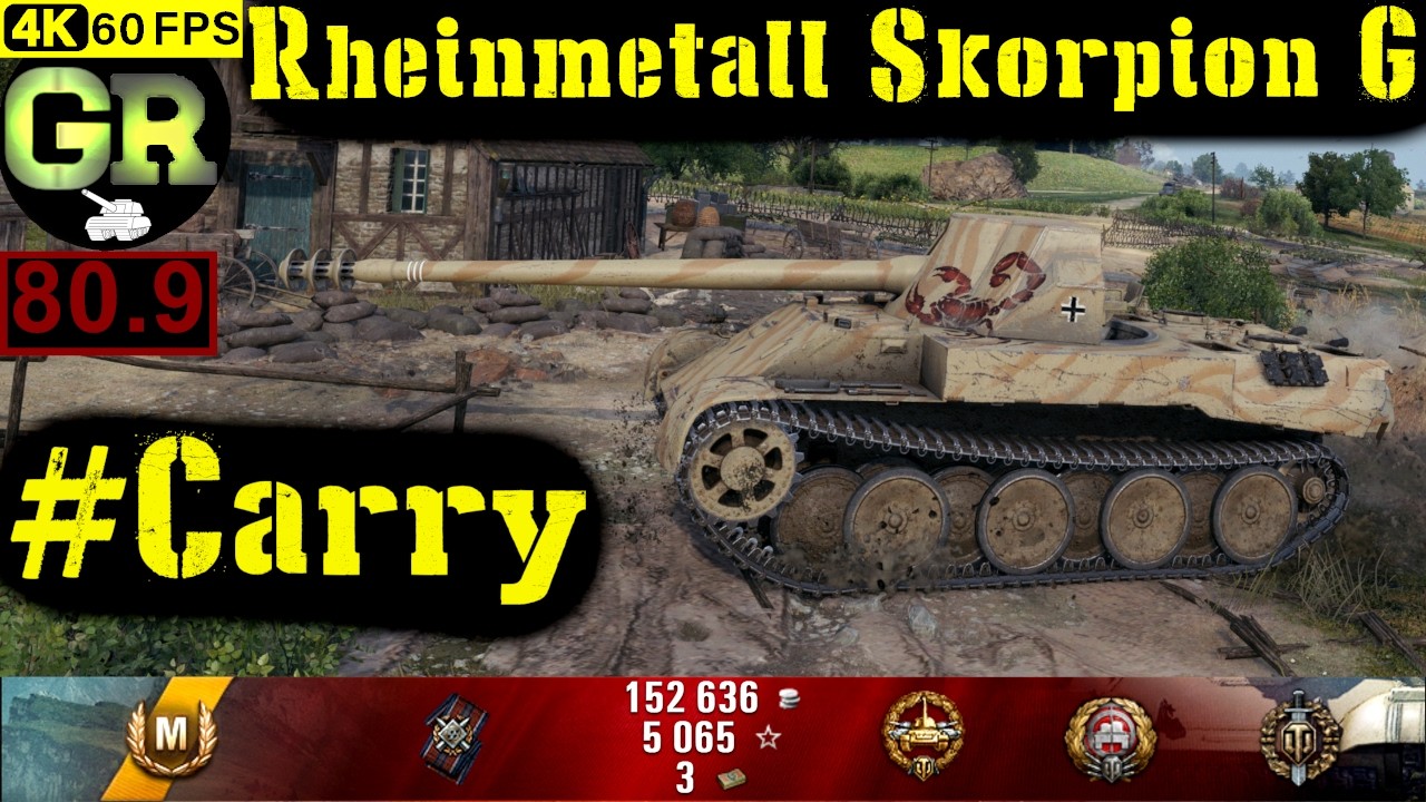 81_World of Tanks Rheinmetall Skorpion G WoT Replay - 7 Kills 6.5K DMG(Patch 1.4.0)