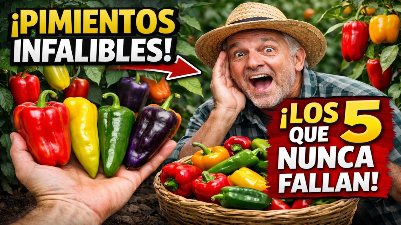 ¡Cosecha GARANTIZADA! Los 5 Pimientos Que NUNCA Fallan (Ideal para Novatos)