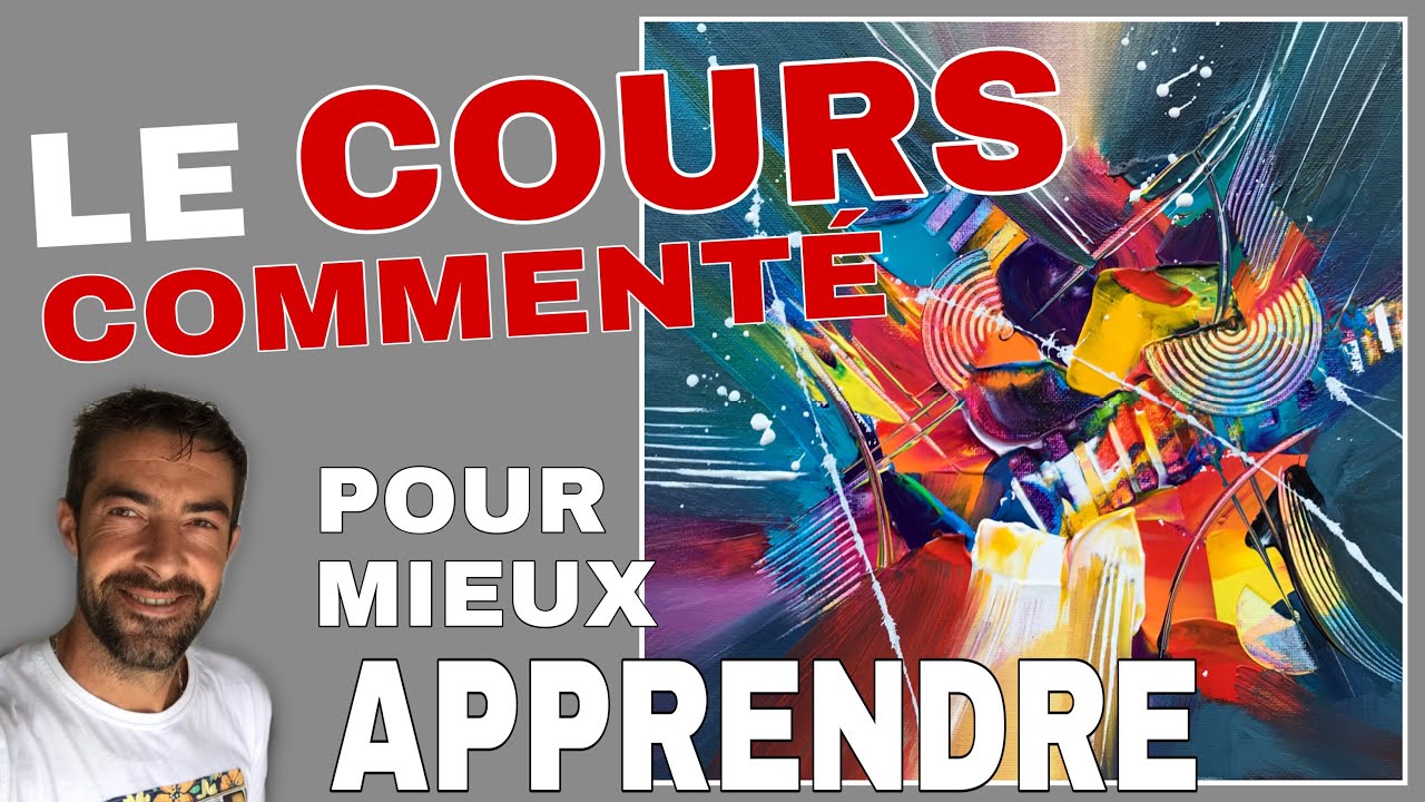 Cours de peinture commenté et expliqué / tuto 2020 / peinture au couteau