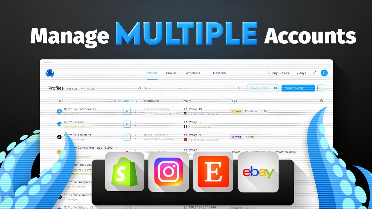 Octo Browser Full Tutorial 2026 — Manage Multiple Accounts Safely with Proxy & Fingerprint