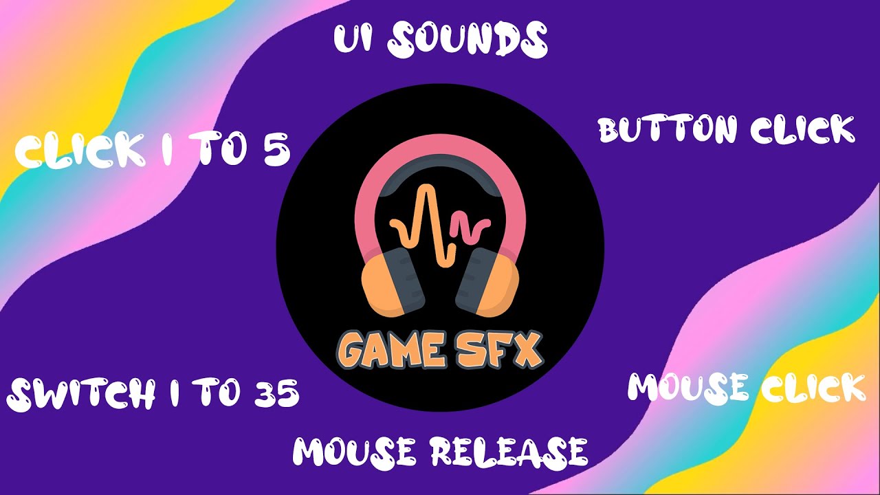 Game UI Sounds | Button Click | Switch | Mouse Click | Mouse Release | 40+ Sound Effects