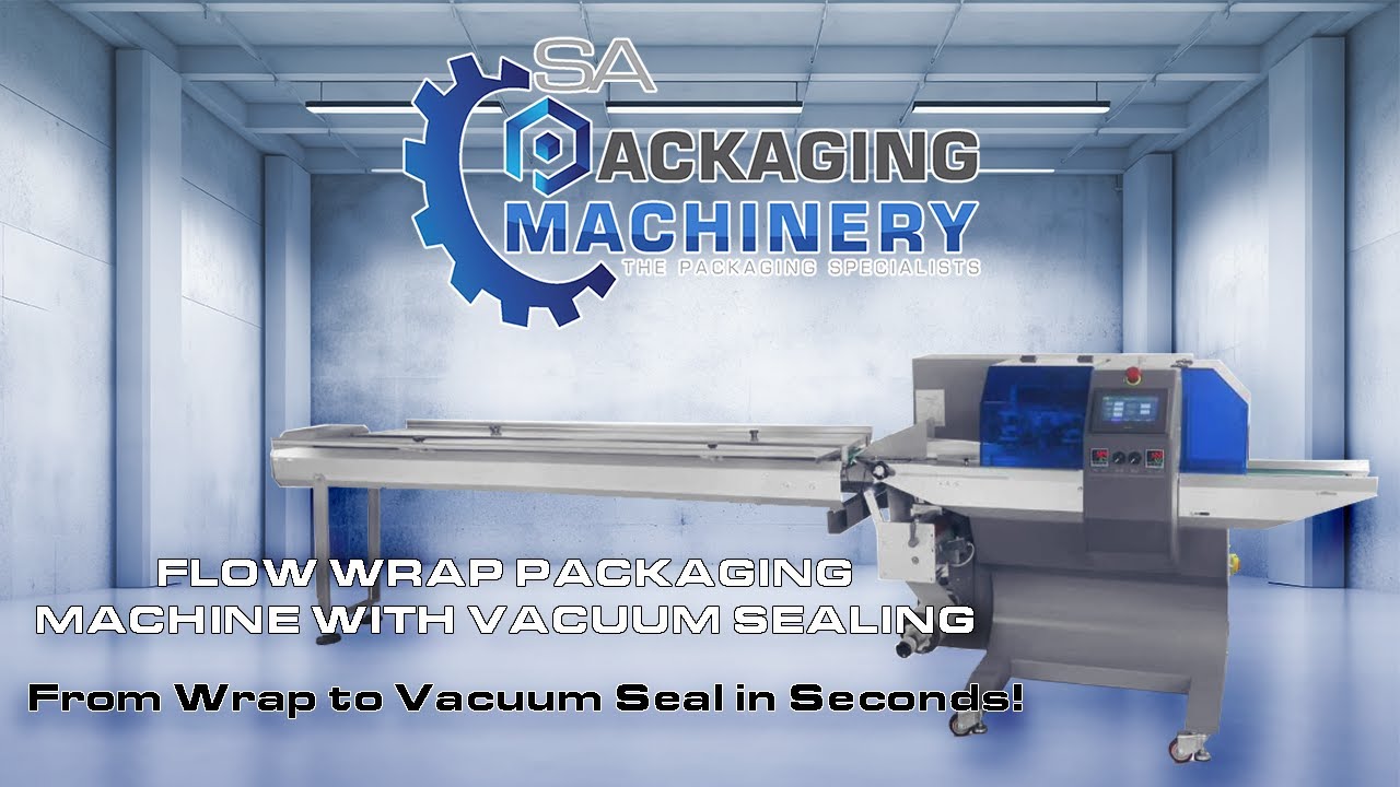 Flow Wrap Packaging Machine with Vacuum Sealing | Extended Shelf Life & Airtight Protection