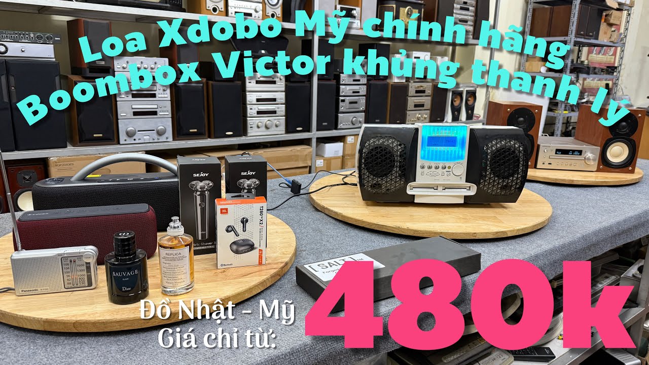 24/2/2026. Loa bluetooth Xdobo Mỹ cs 100W đánh cực hay. Boombox Victor khủng thanh lý. Kenwood K515