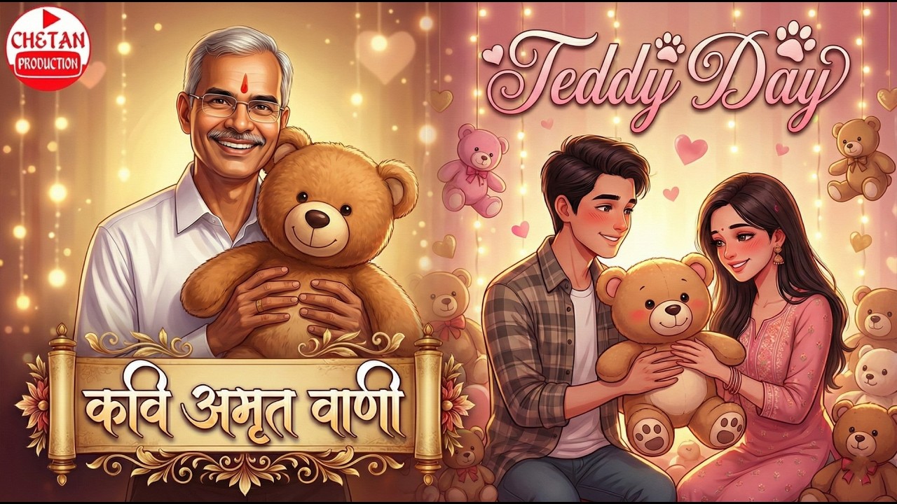 टेडी वो उपहार है | Teddy Day Special | 10 Feb 2026 | कवि अमृत ‘वाणी’ | #TeddyDay #premkavitamarathi