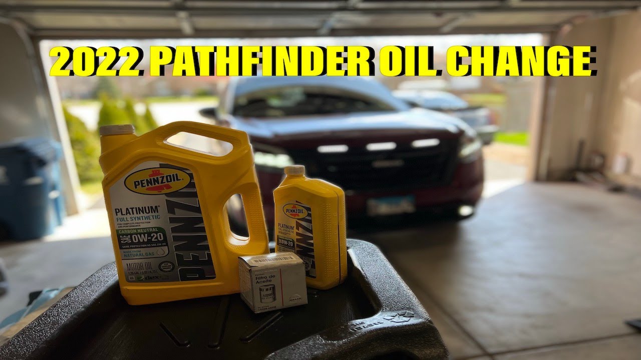2022-2025 Nissan Pathfinder oil change and oil life reset