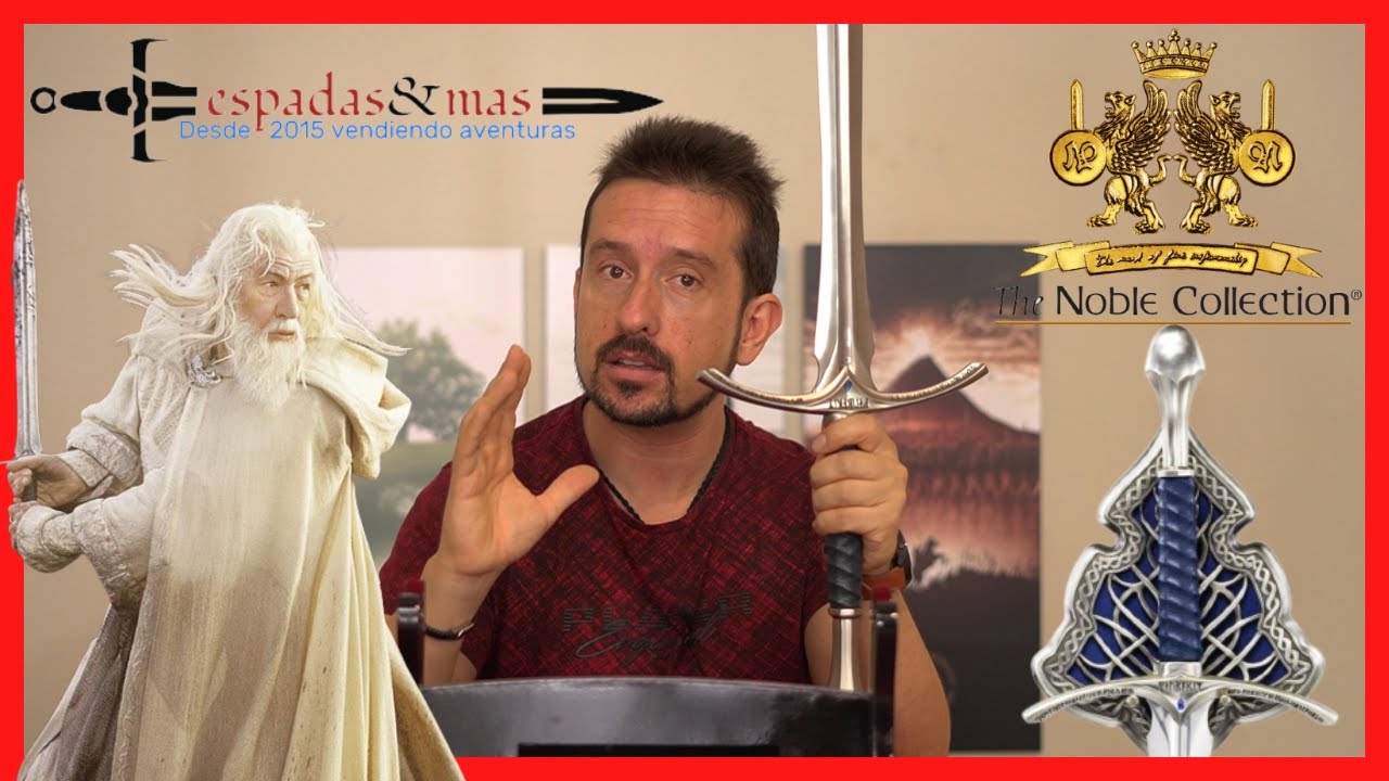🔥 ESPADA GLAMDRING de GANDALF OFICIAL 🔥 - El Señor de los Anillos  💯