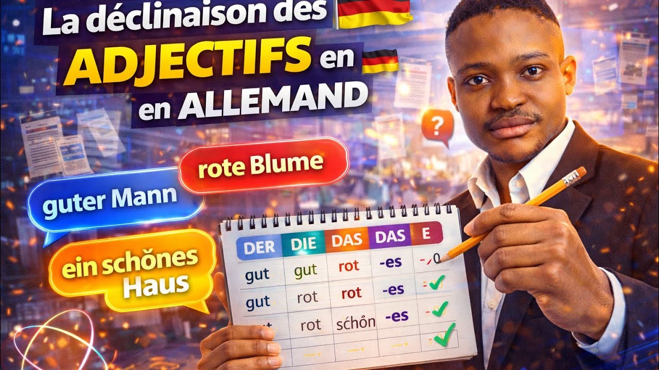 LA DECLINAISON DES ADJECTIFS EN ALLEMAND 