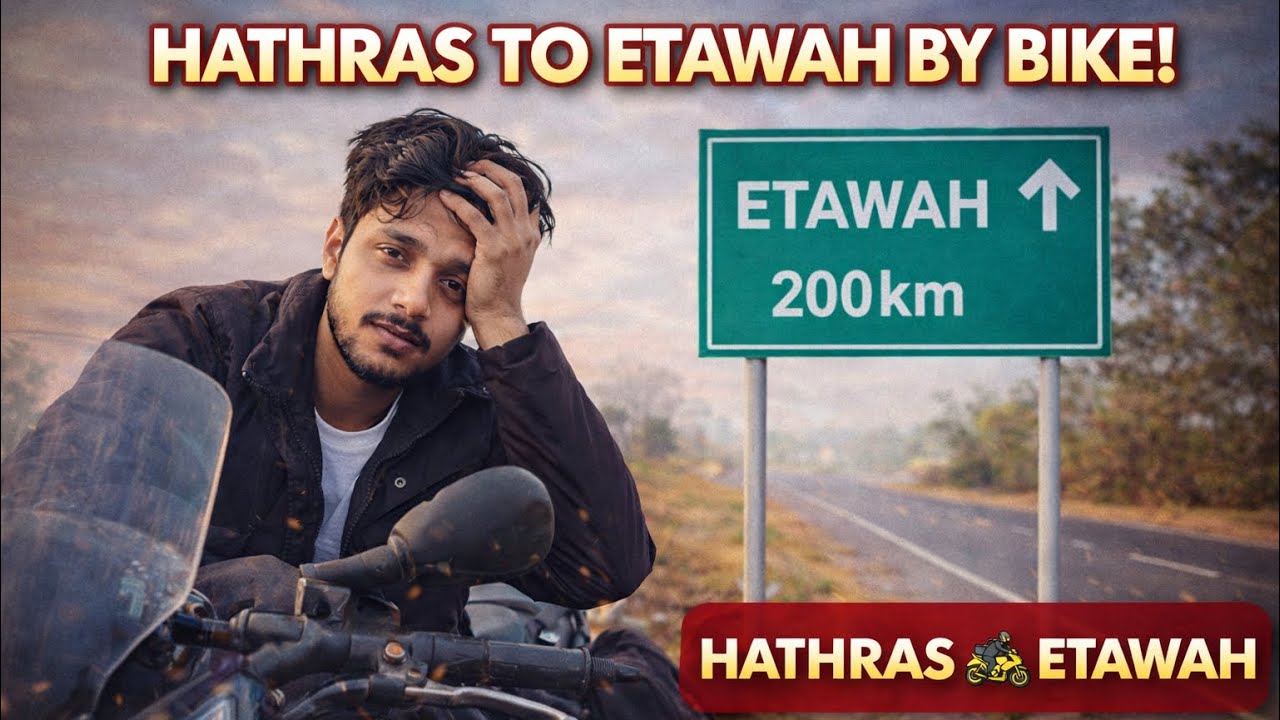 Hathras to Etawah by Bike (180 KM) | Halat Kharab Ho Gayi😳