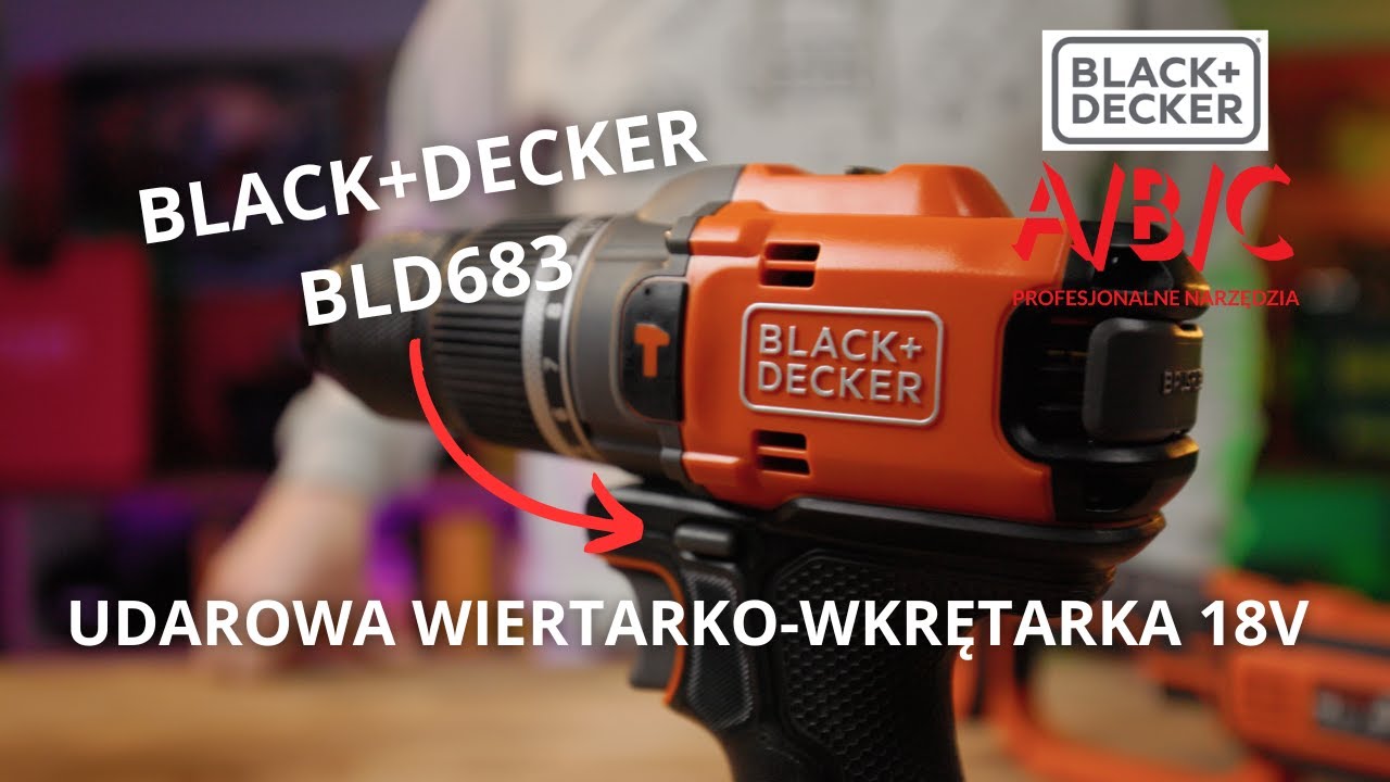 BLACK+DECKER BLD683 - NOWA WIERTARKO-WKRĘTARKA POWERCONNECT 18V