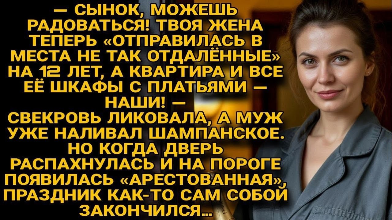 Свекровь праздновала арест невестки , но внезапное появление самой невестки всё разрушило